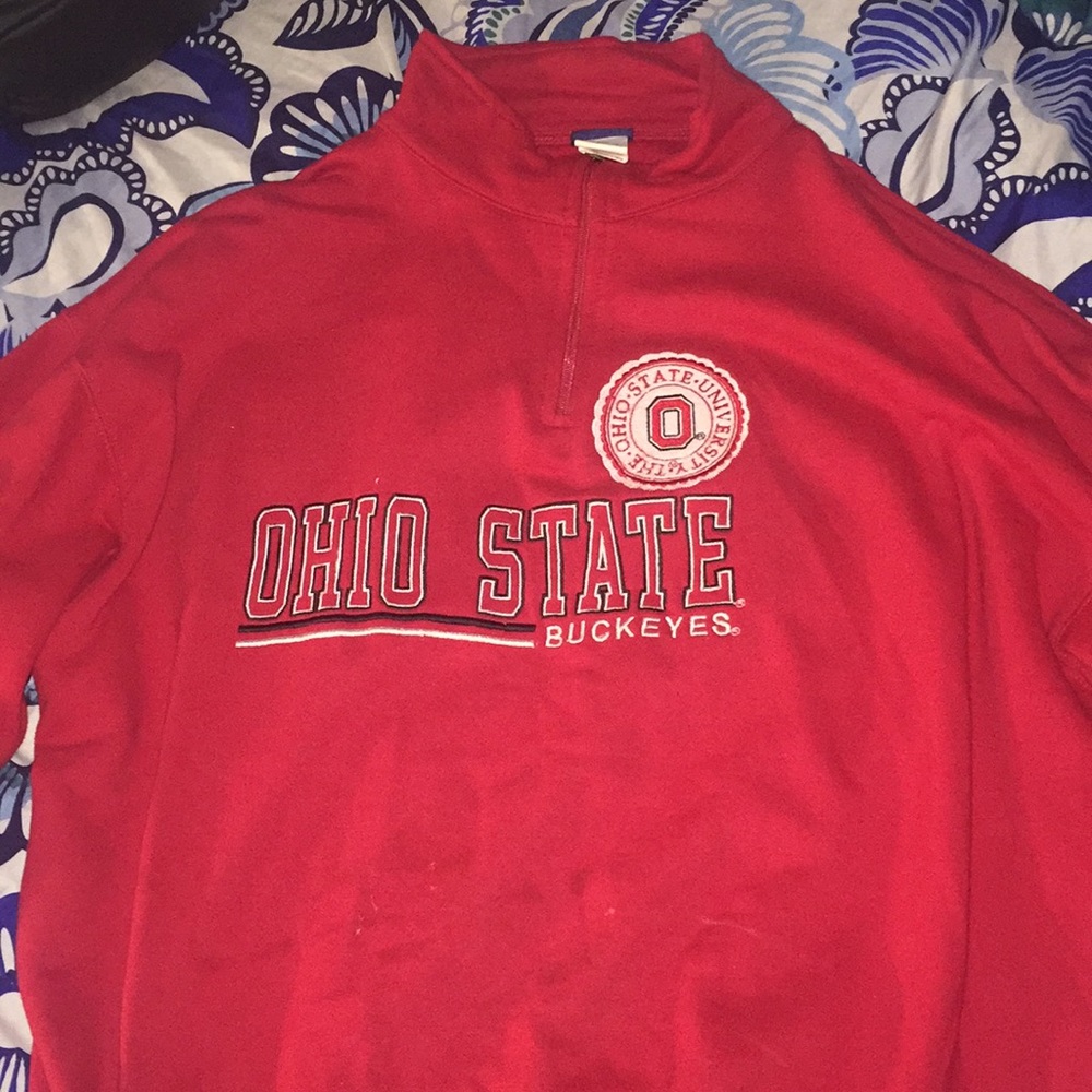 Red Ohio state buckeyes sweater